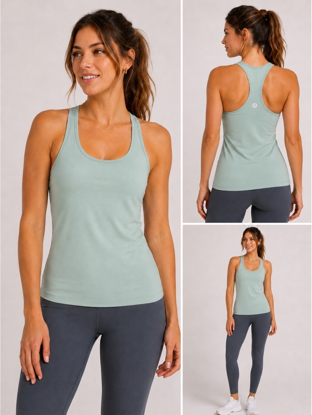 Lululemon Cool Racerback Tank Women’s Small? Pale Teal Yoga Workout Top